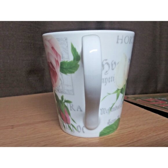 Royal Horticultural Society Pimpernel Tea Cup Antique Roses 8451 cream pink grn - Picture 5 of 11